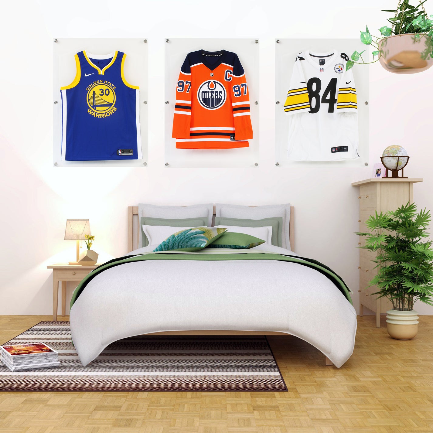 light up jersey display case